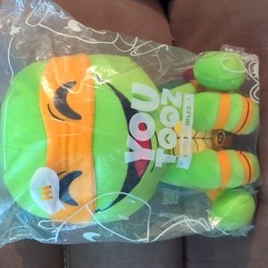 TMNT Teenage Mutant Ninja Turtle Michaelangelo Plush You Tooz Collectible